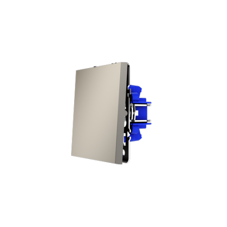 Перекрестный переключатель встраиваемый Voltum S70 одноклавишный 10А, (кашемир)