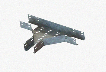 Лоток тройниковый перфорированный ОТ 300х80 У3, окрашенный, S1,5