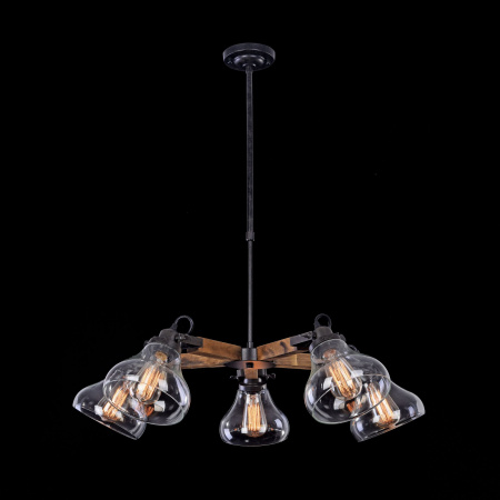 Люстра 5*E27 60Вт Черный IP20 Lorenza FR4171-PL-05-B Freya