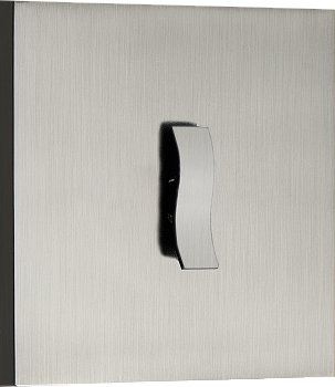 Donel N96 Переключатель перекрестный (с 3-х мест) на 1 тумблер, клавиша Wave, 10AX 250V, Вороненая сталь, серия DT