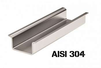 DIN-рейка из нержавеющей стали, с насечкой OMEGA 3A, 35х15мм. DKC