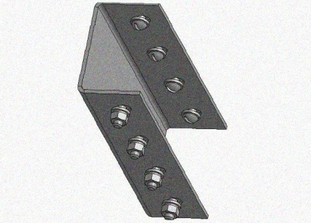 Соединитель стоек СС УХЛ1, горячее цинкование, S2,5