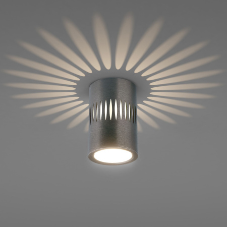 Накладной светодиодный светильник с подсветкой 7Вт 4200К графит IP20 (a053601) Elektrostandard