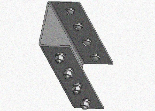 Соединитель стоек СС УХЛ1, горячее цинкование, S2,5