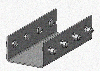Соединитель стоек СС, без покрытия, S2,5
