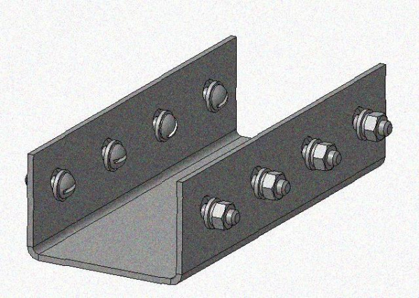 Соединитель стоек СС, без покрытия, S2,5