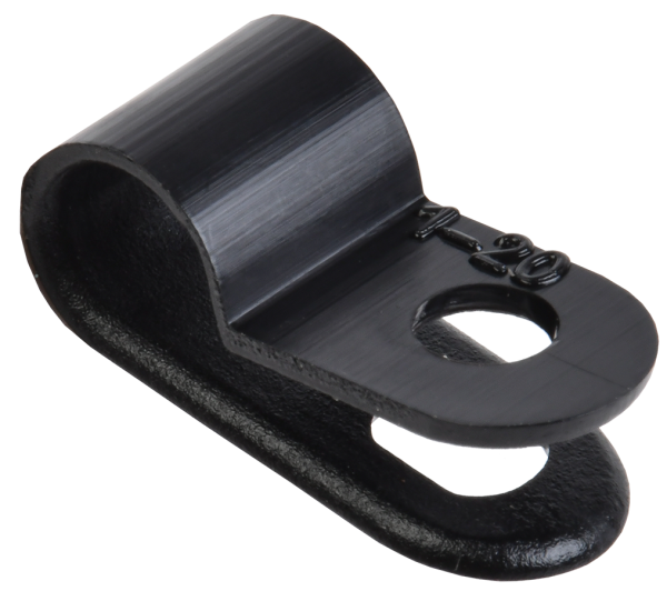 Скоба крепежная 5мм нейлоновая черная (50шт) IEK