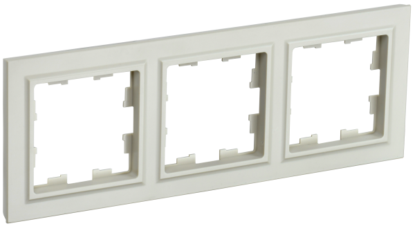 BRITE Рамка 3-местная РУ-3-БрКр бежевый IEK