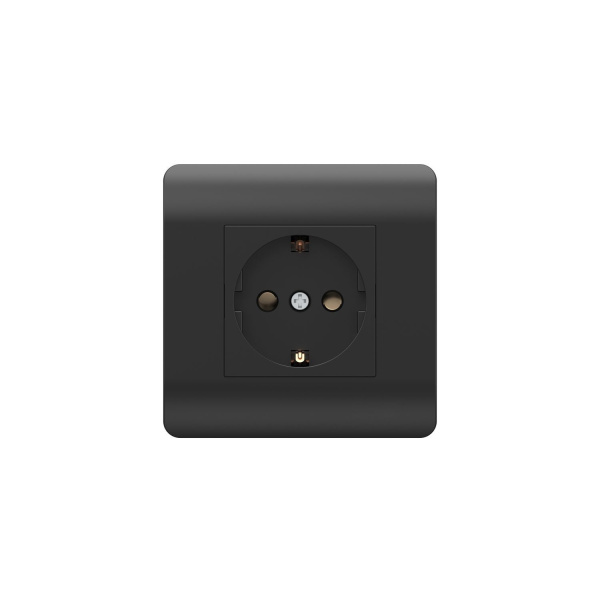 Розетка с/з со шторками, 16А, черный NEW3-E CHINT Розетка с/з со шторками, 16А, черный NEW3-E CHINT