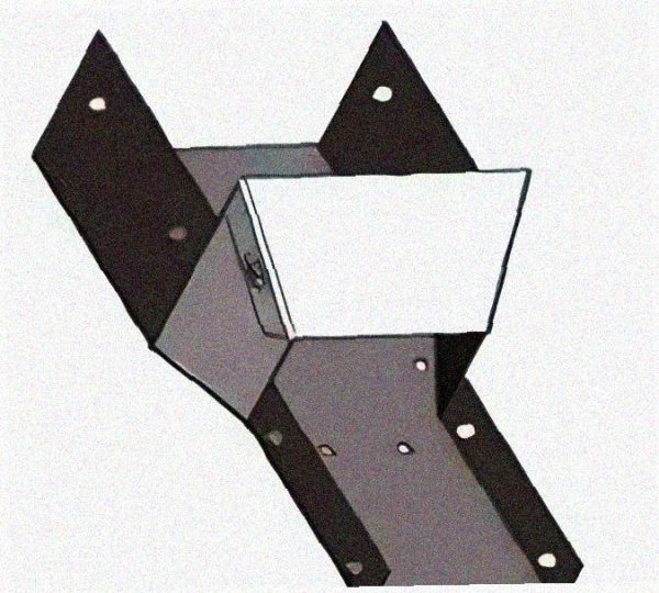 Лоток переходной замковый ЛПЗ 300х65-200х65 УХЛ1, горячее цинкование, S1,5