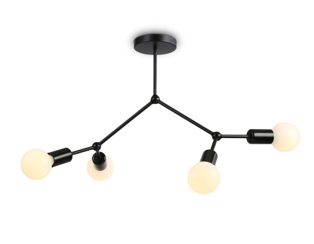 Потолочный светильник в стиле лофт TR8033/4 BK черный E27*4 max 40W D670*440 Ambrella Light