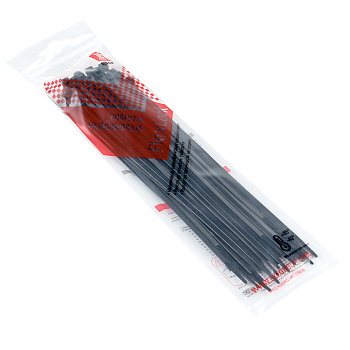 Хомут P6,6 стандартный (ч), 3,6x200 (50шт) FlexLock PROxima EKF