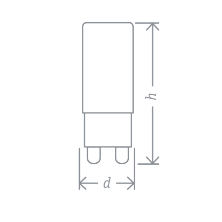 Лампа светодиодная 3Вт 230В G9 тепло-белый капсульная NLL-P-G9 Navigator