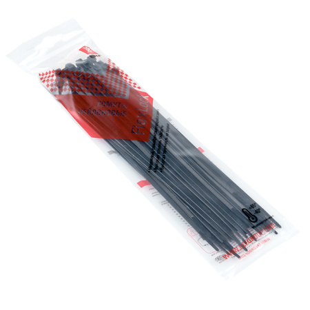 Хомут P6,6 стандартный (ч), 3,6x200 (50шт) FlexLock PROxima EKF