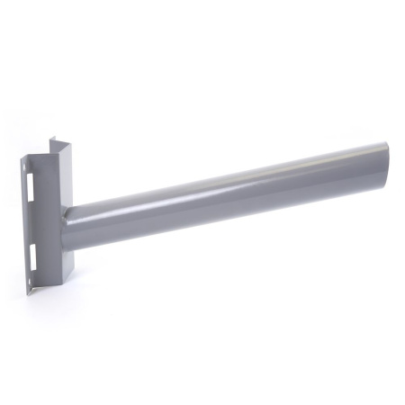 Кронштейн для уличных (консольных) св-ков под бандаж.ленту, пос.диаметр 48мм, серый, ДС-4