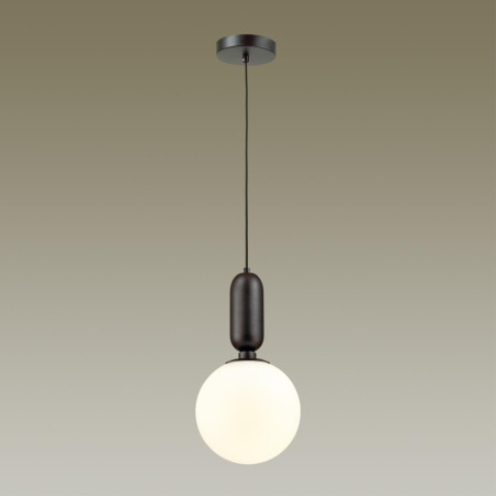 Подвес E27 1*40W (тип лампы СВЕЧА) 220V OKIA черный/белый ODEON LIGHT