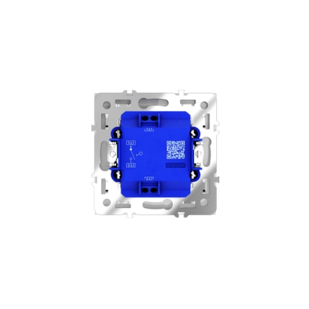 Выключатель встраиваемый Voltum S70 одноклавишный 10А, (белый глянцевый)