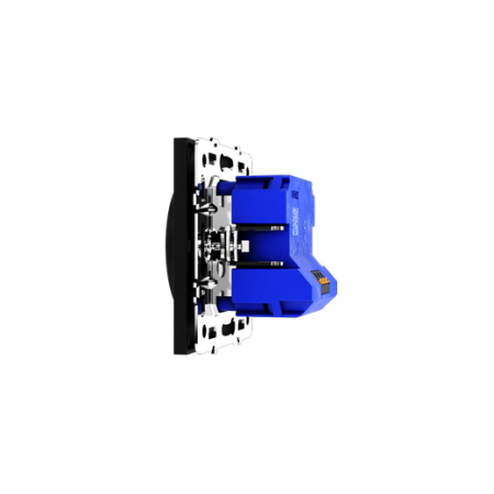Светорегулятор встраиваемый Voltum S70 поворотно-нажимной 600 Вт, (черный матовый)