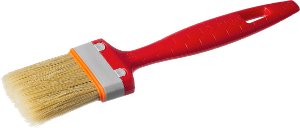 Кисть плоская "УНИВЕРСАЛ-СТАНДАРТ", натуральная щетина, пластмассовая ручка, 2"/50мм ЗУБР