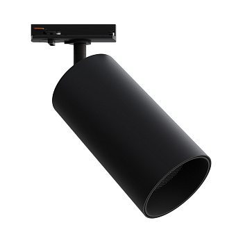 25-06 Светильник светодиодный, трековый, однофазный, 25Вт, 230В/50Гц, 2000лм, 4000К, 35°, IP20, Φ74х140х205мм, черный, алюминий, с адаптеро... APEYRON