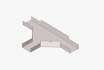 Лоток тройниковый глухой ОТГ 300х65 УХЛ1, горячее цинкование S1,5