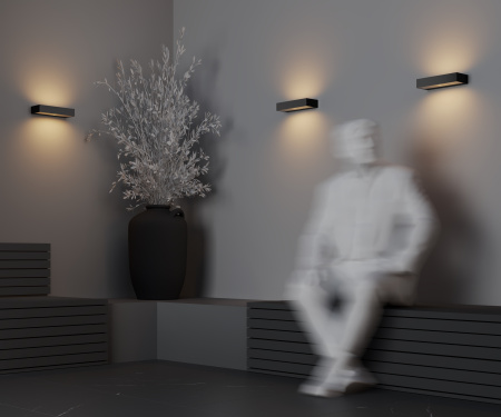 Настенный светильник (бра) 20Вт 3000К Графит IP65 Lot O428WL-L20GF3K Outdoor Maytoni