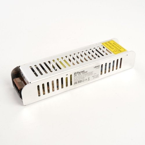 Блок питания для светодиодной ленты 100W 12V (драйвер), LB009 Feron