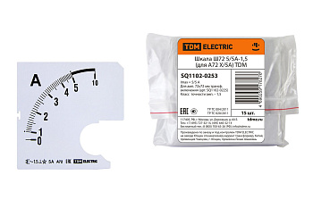 Шкала Ш72 300/5А-1,5 (для А72 Х/5А) TDM