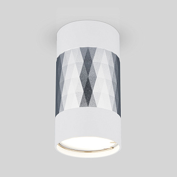 Накладной акцентный светильник 1*GU10 белый, серебряный IP20 (a047744) Elektrostandard