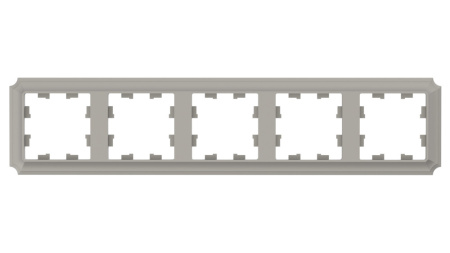 ATLASDESIGN ANTIQUE 5-постовая РАМКА, универсальная, ШАМПАНЬ Schneider Electric