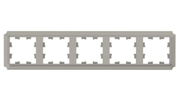 ATLASDESIGN ANTIQUE 5-постовая РАМКА, универсальная, ШАМПАНЬ Schneider Electric