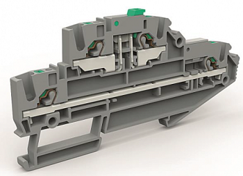 Двухуровневая клемма с размыкателем на 2,5 кв.мм DKC