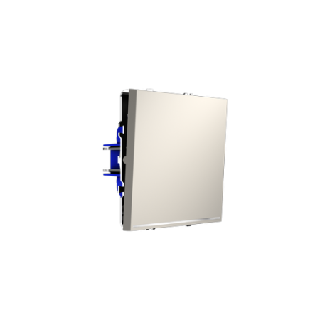 Проходной переключатель встраиваемый Voltum S70 одноклавишный с подсветкой 10А, (кашемир)