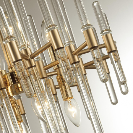 Люстра E14 12*40W STIKA золотой/стекло ODEON LIGHT