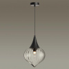 Подвес E14 1*40W KESTA черный/прозрачный/стекло ODEON LIGHT