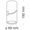 Потолочный светильник 10Вт 3000K Черный IP20 Tube C019CW-01B Technical