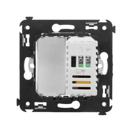 Диммер поворотный в стену, "Avanti", "Белое облако" DKC