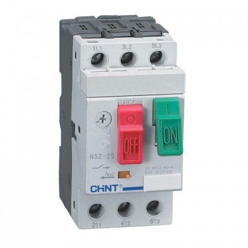 Автоматический выключатель защиты двигателя NS2-25 0.1-0.16A (R) CHINT