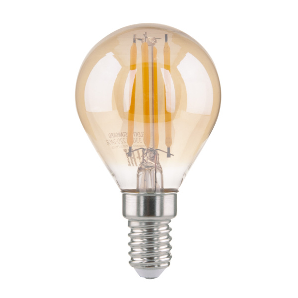 Филаментная светодиодная лампа G45 тонированная E14 6Вт 3300К (a049060) Elektrostandard