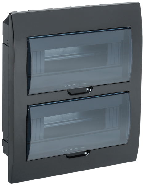 Корпус пластиковый ЩРВ-П-24 IP41 черный KREPTA 3 IEK