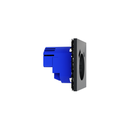 Розетка встраиваемая Voltum S70 с заземлением и защитными шторками, 16А, с USB, A+C, (графит)