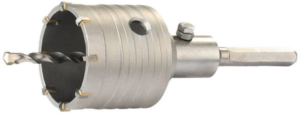 Коронка буровая с шестигранным хвостовиком, в сборе, 65мм ЗУБР