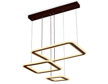 Подвесной светодиодный светильник с пультом FA433 CF кофе 192W 630*470*590 (ПДУ РАДИО 2.4G) Ambrella Light