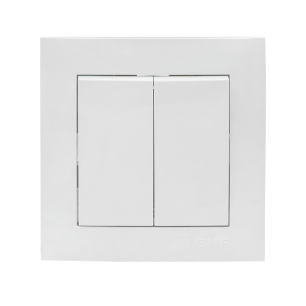 Валенсия Выключатель 2-кл, 10А белый EKF