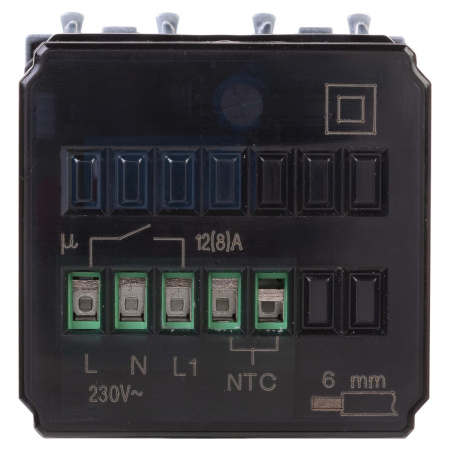 Термостат модульный для теплых полов, "Avanti", "Закаленная сталь", 2 модуля DKC