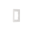 Рамка стеклянная Voltum S70 на 1 пост, (белый, стекло)