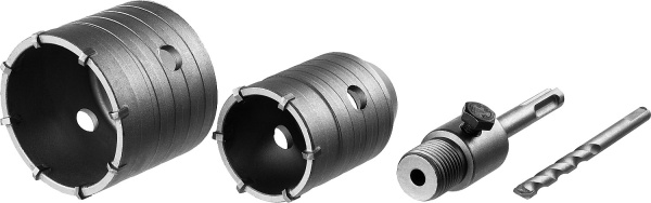 Набор коронок по бетону с оснасткой, d = 50, 68 мм, кейс, Мастер 29211-H2 ЗУБР