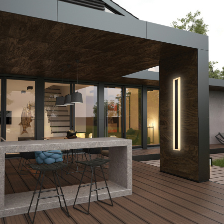 Светильник уличный светодиодный Feron DH2002, 30W, 1500Lm, 3000K, черный