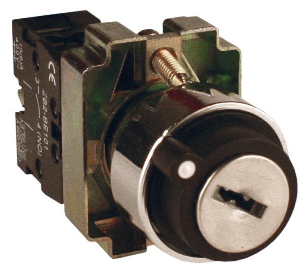 Переключатель BG61 2P с замком возвратный NO PROxima EKF