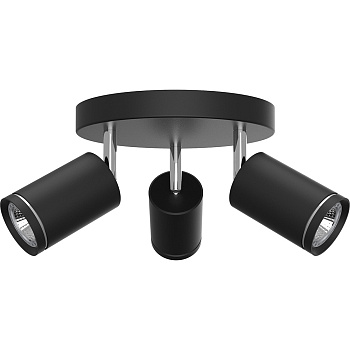 Светильник Feron ML203-1 настенно-потолочный под лампу GU10, черный